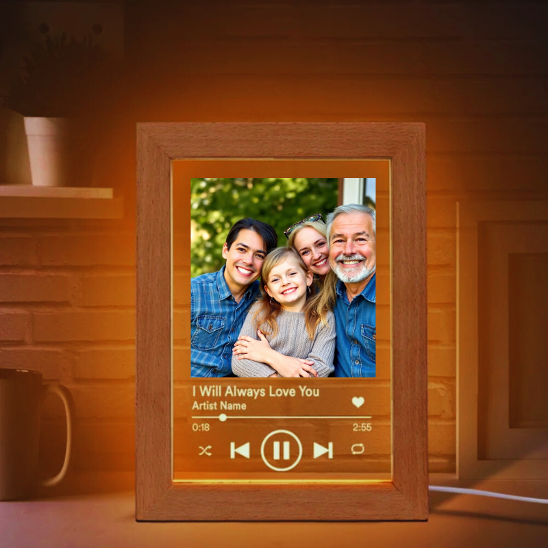 Personify™ - Gerahmtes personalisiertes Liedlicht