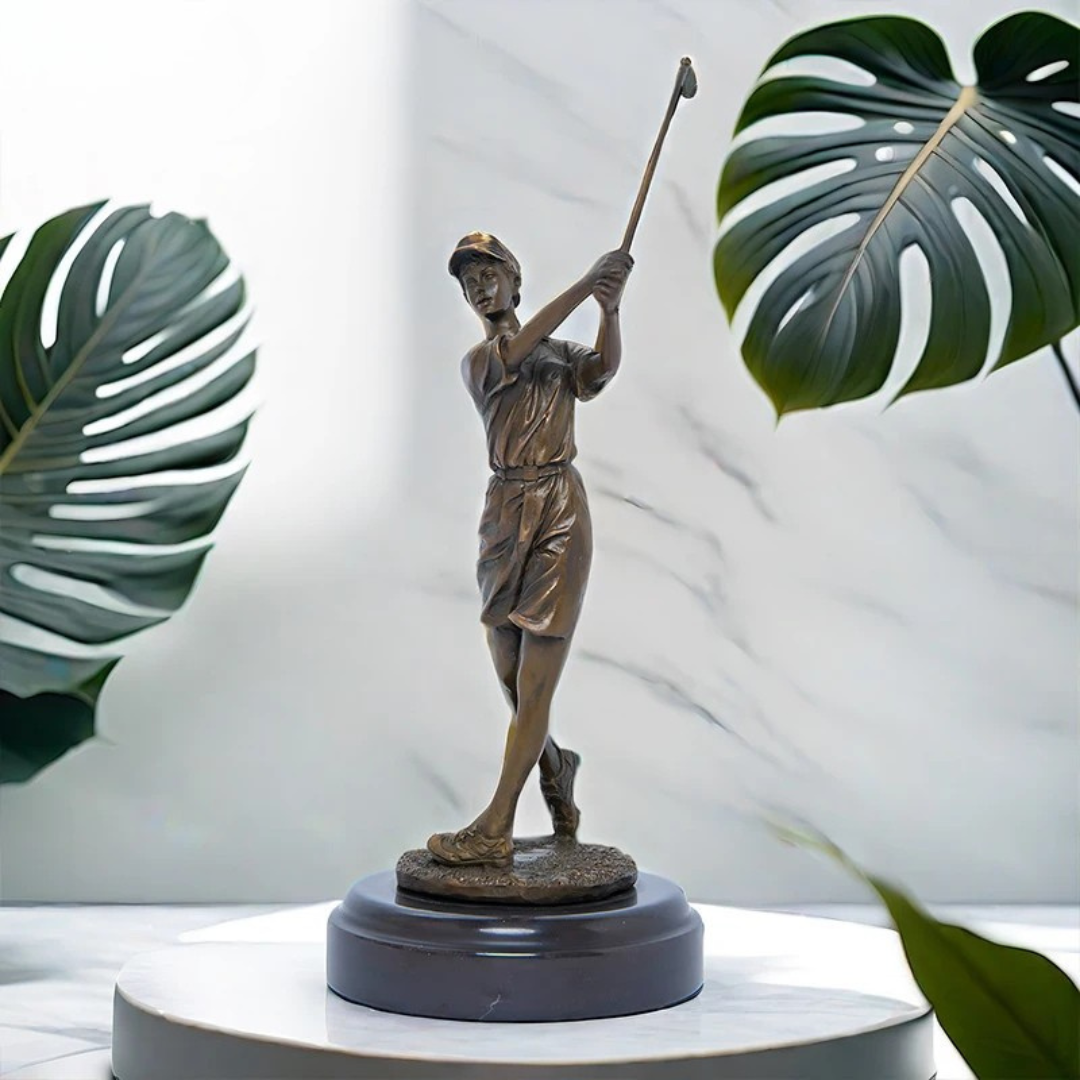 Legacy™ Bronze Woman Golfer Sculpture
