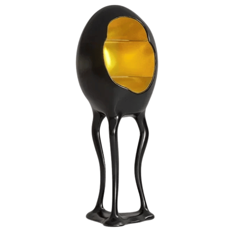 Surreal Menagerie - Sculptural Wine Cabinet with Gold Interior