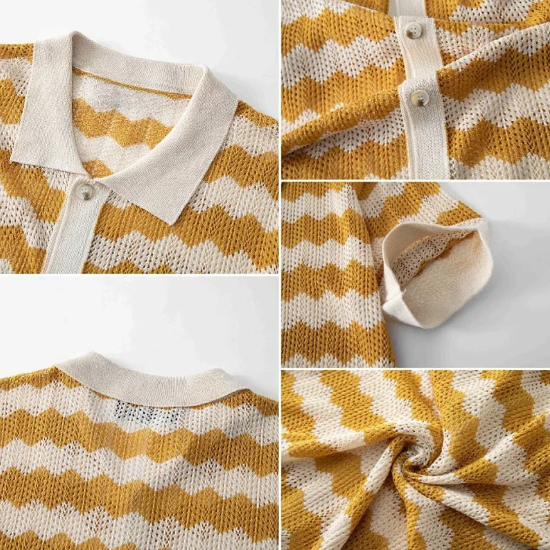 Coastal Mesh™ Knitted Cutout Shirt