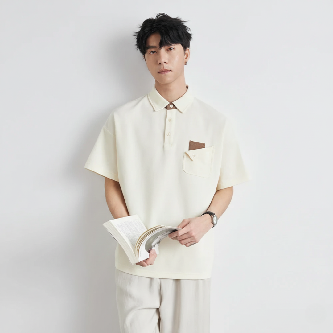 Button Pocket Polo Shirt