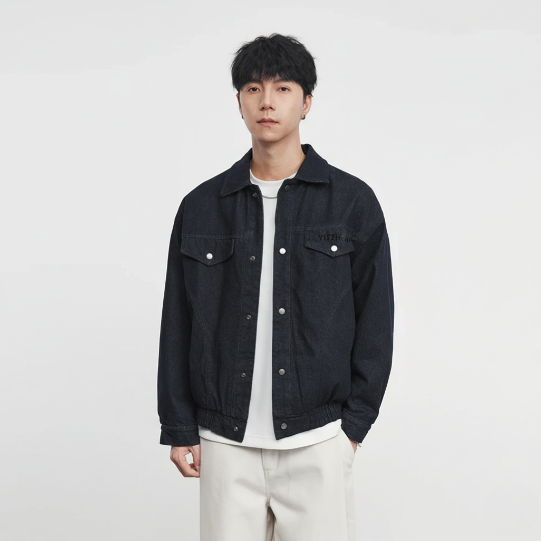 Washed Denim Work Jacket