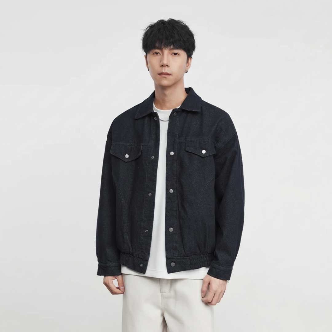 Washed Denim Work Jacket