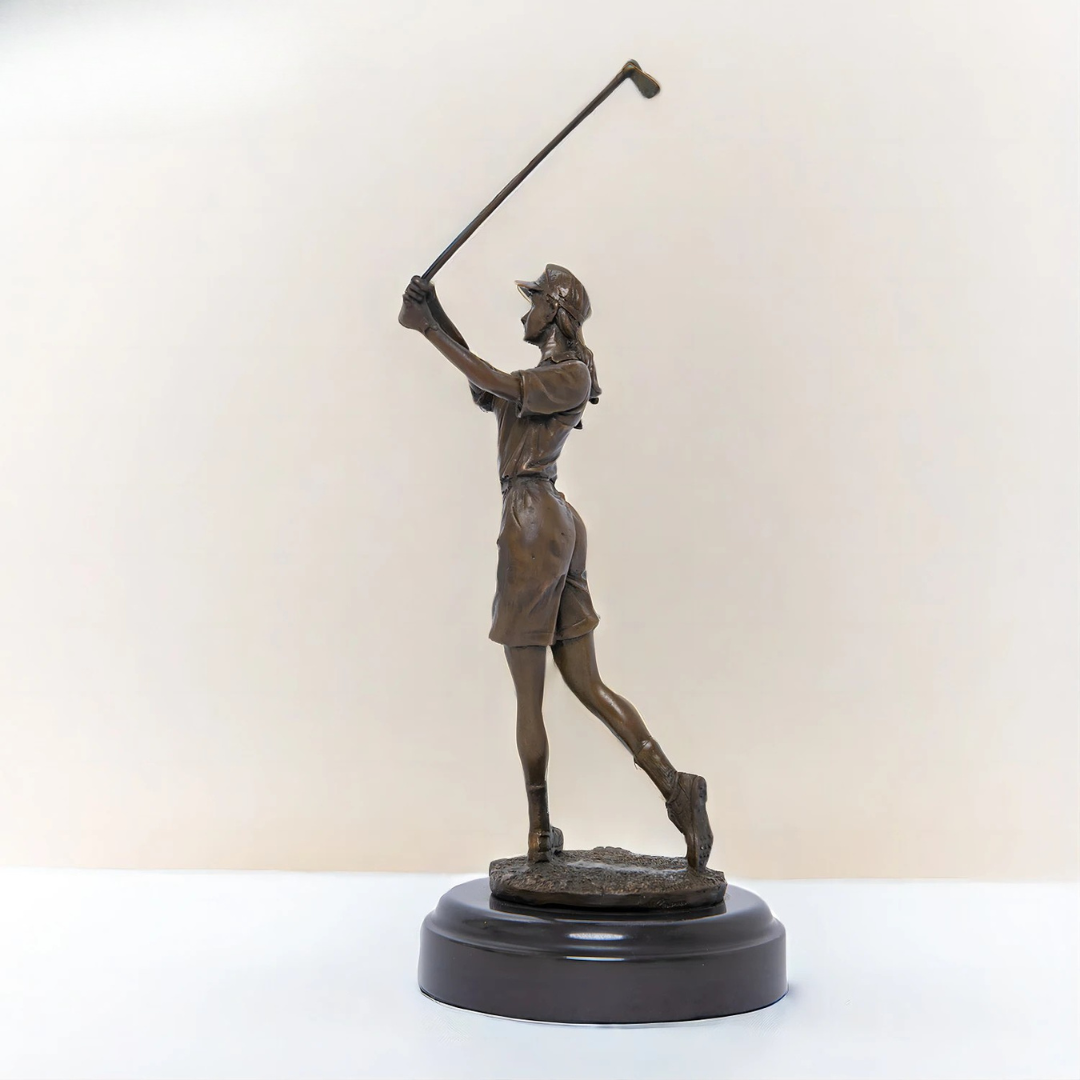 Legacy™ Bronze Woman Golfer Sculpture