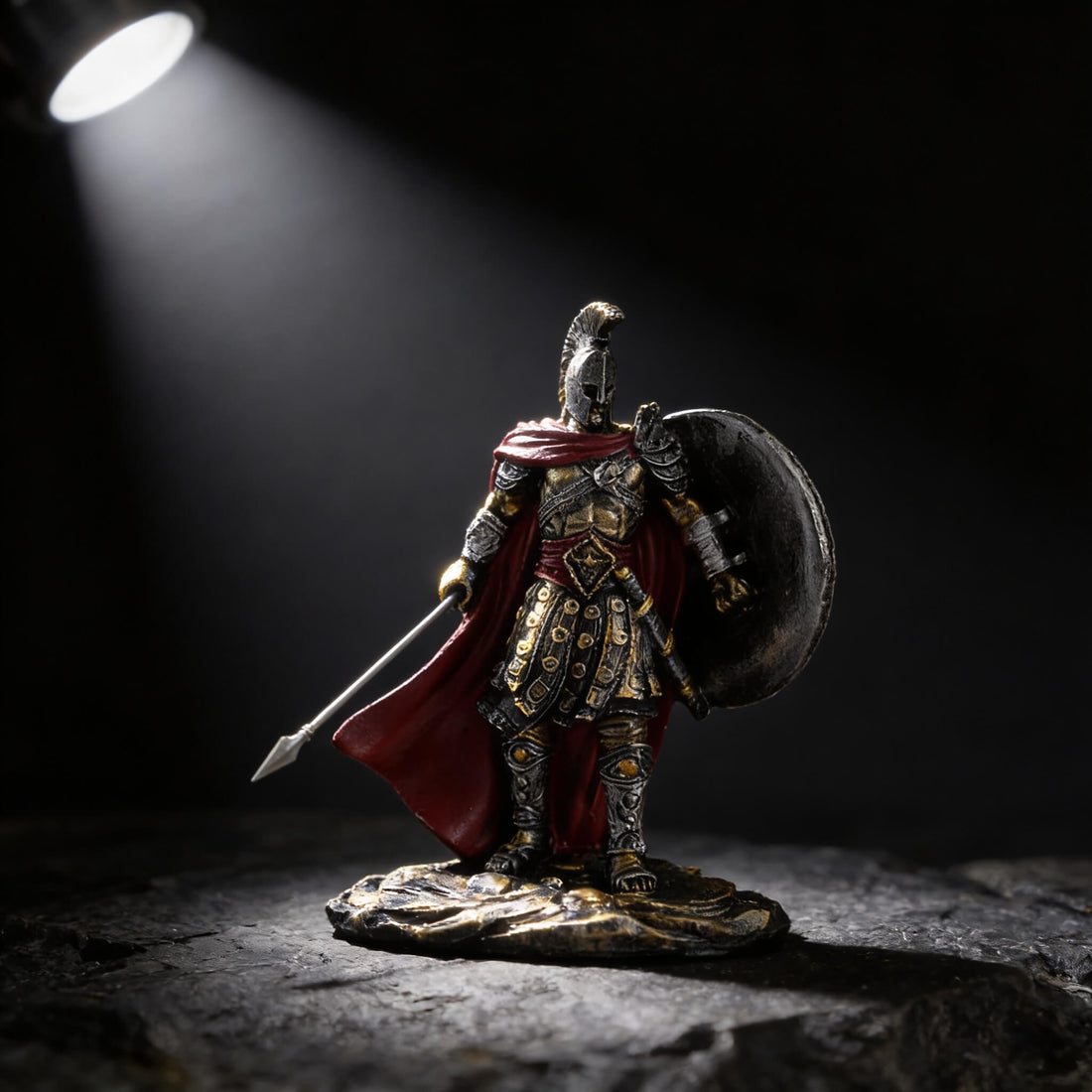 THE CENTURION Roman Warrior Sculpture · Cold-Cast Resin