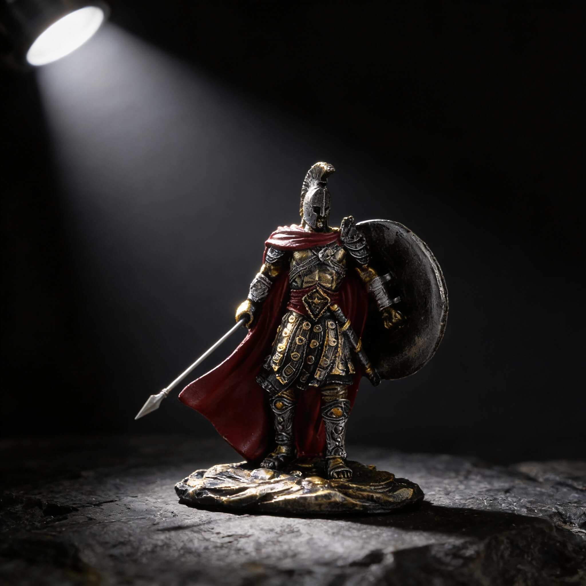 THE CENTURION Roman Warrior Sculpture · Cold-Cast Resin