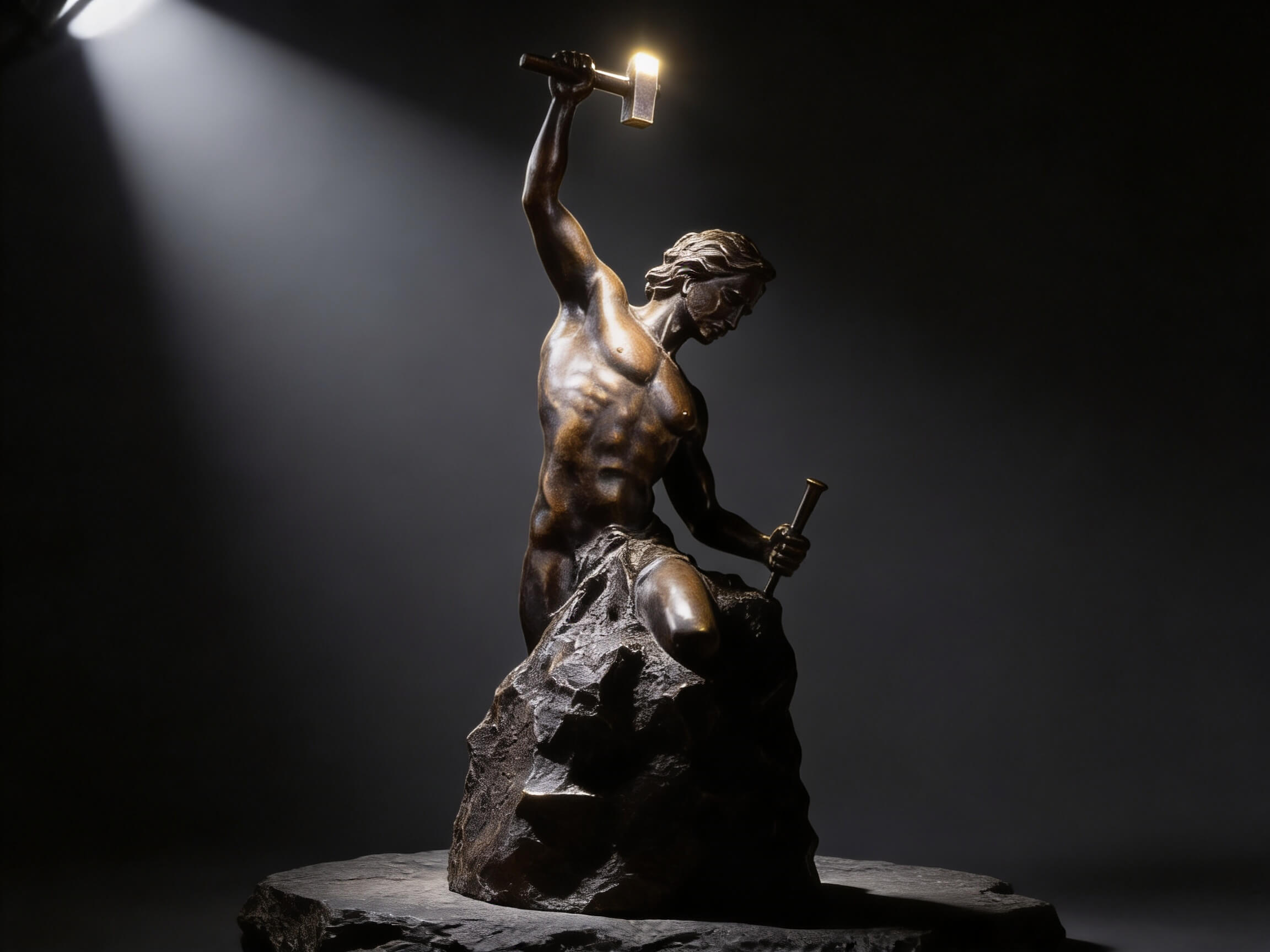Self-Made Man Bronze Sculpture