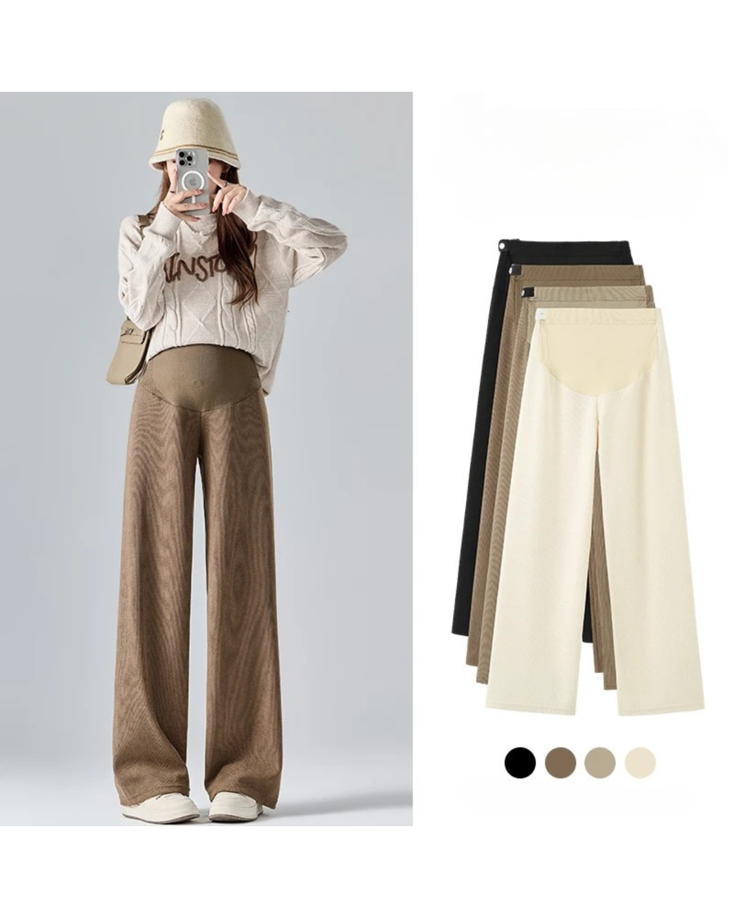 Autumn Maternity Cotton Pants