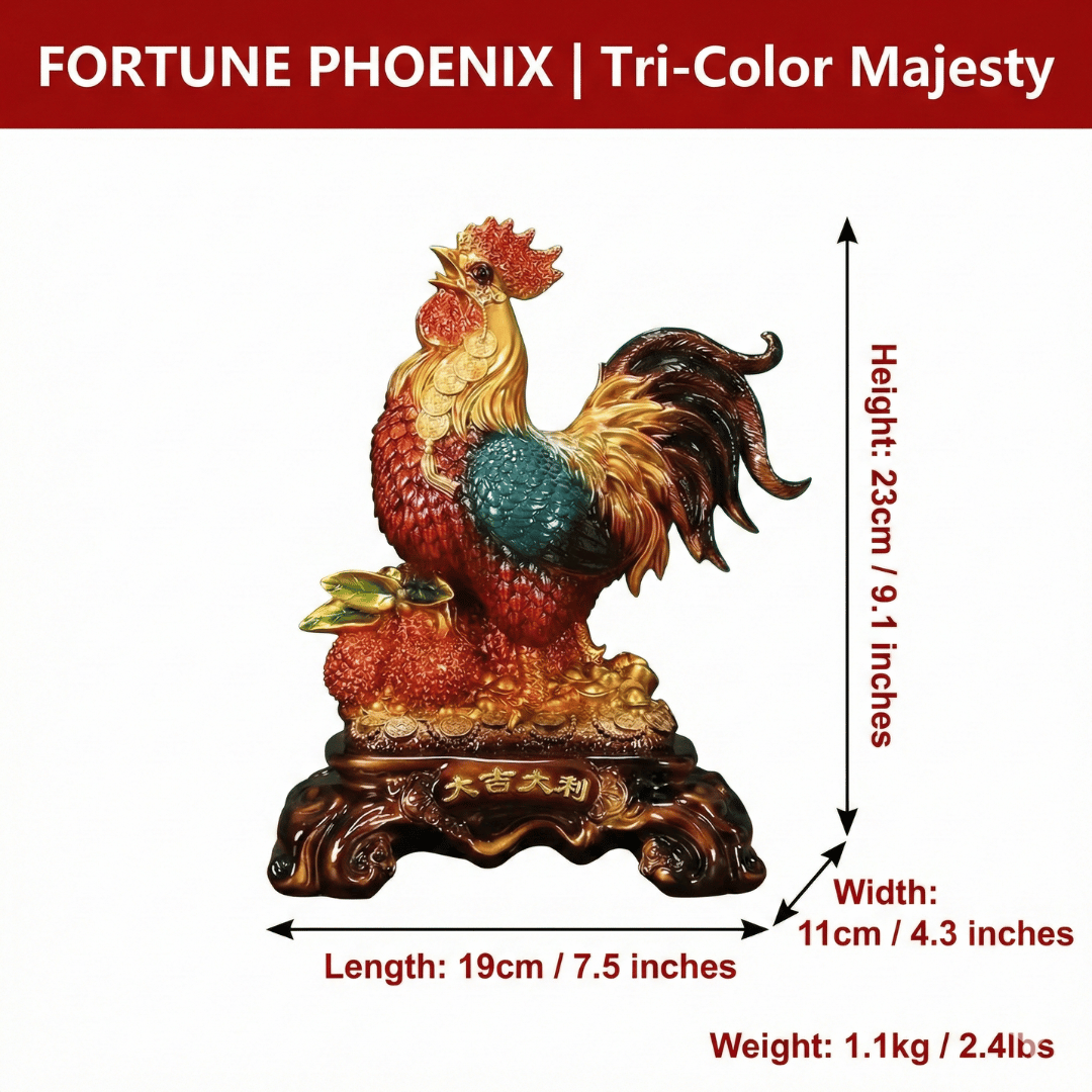 GOLDEN HERALD | Fortune Rooster Sculpture