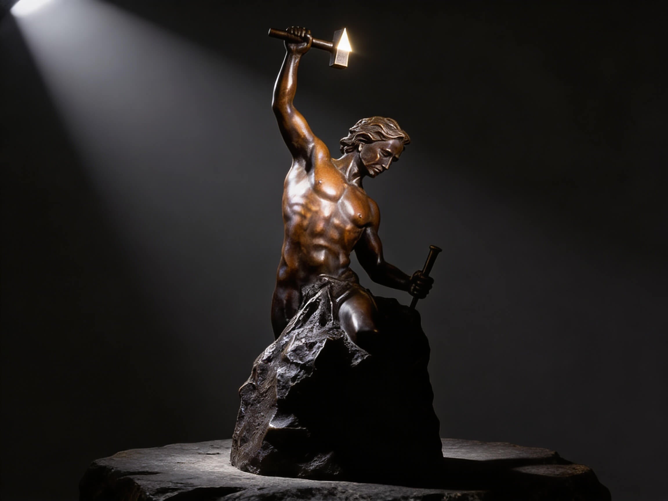 Self-Made Man Bronze Sculpture