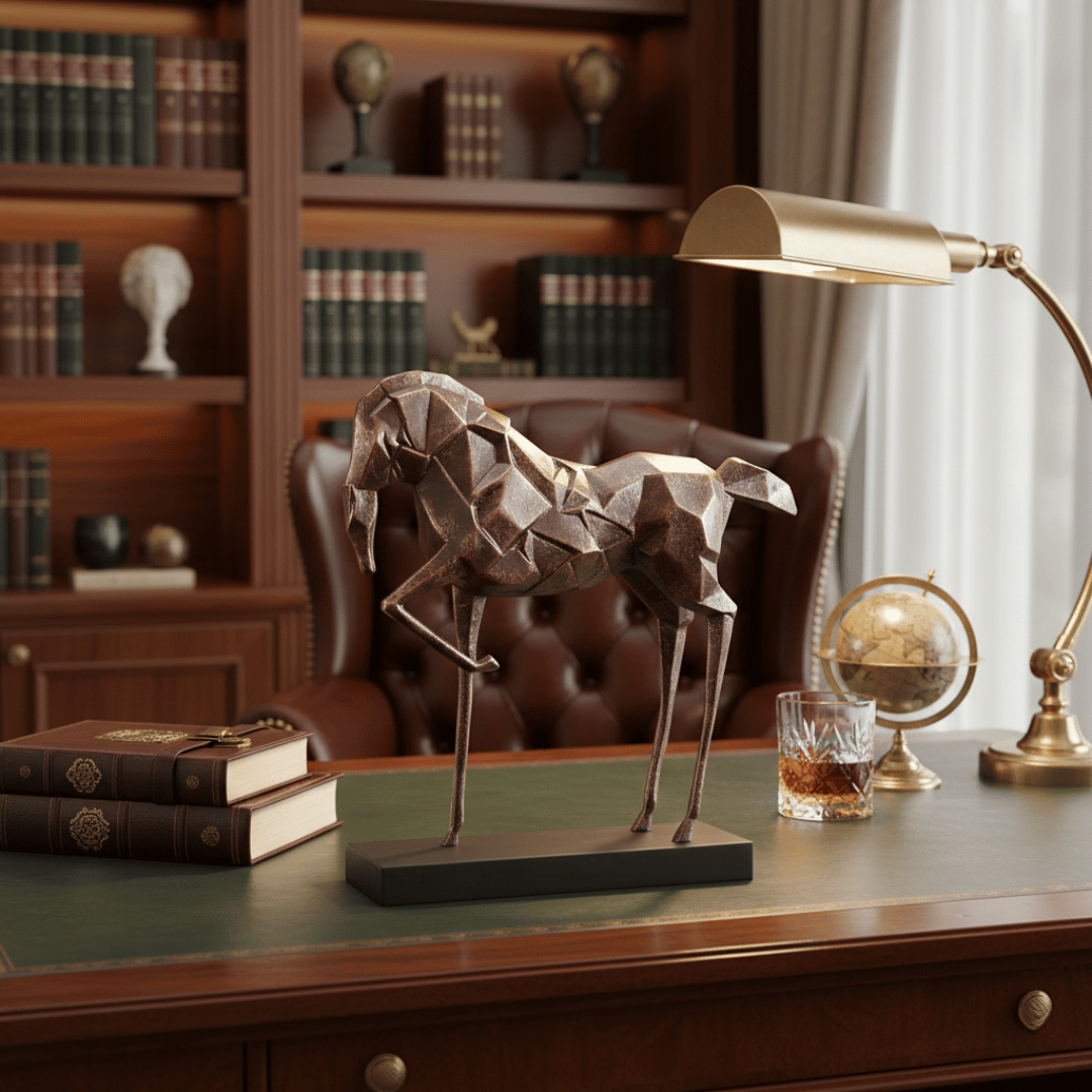Faceted Horse Sculpture