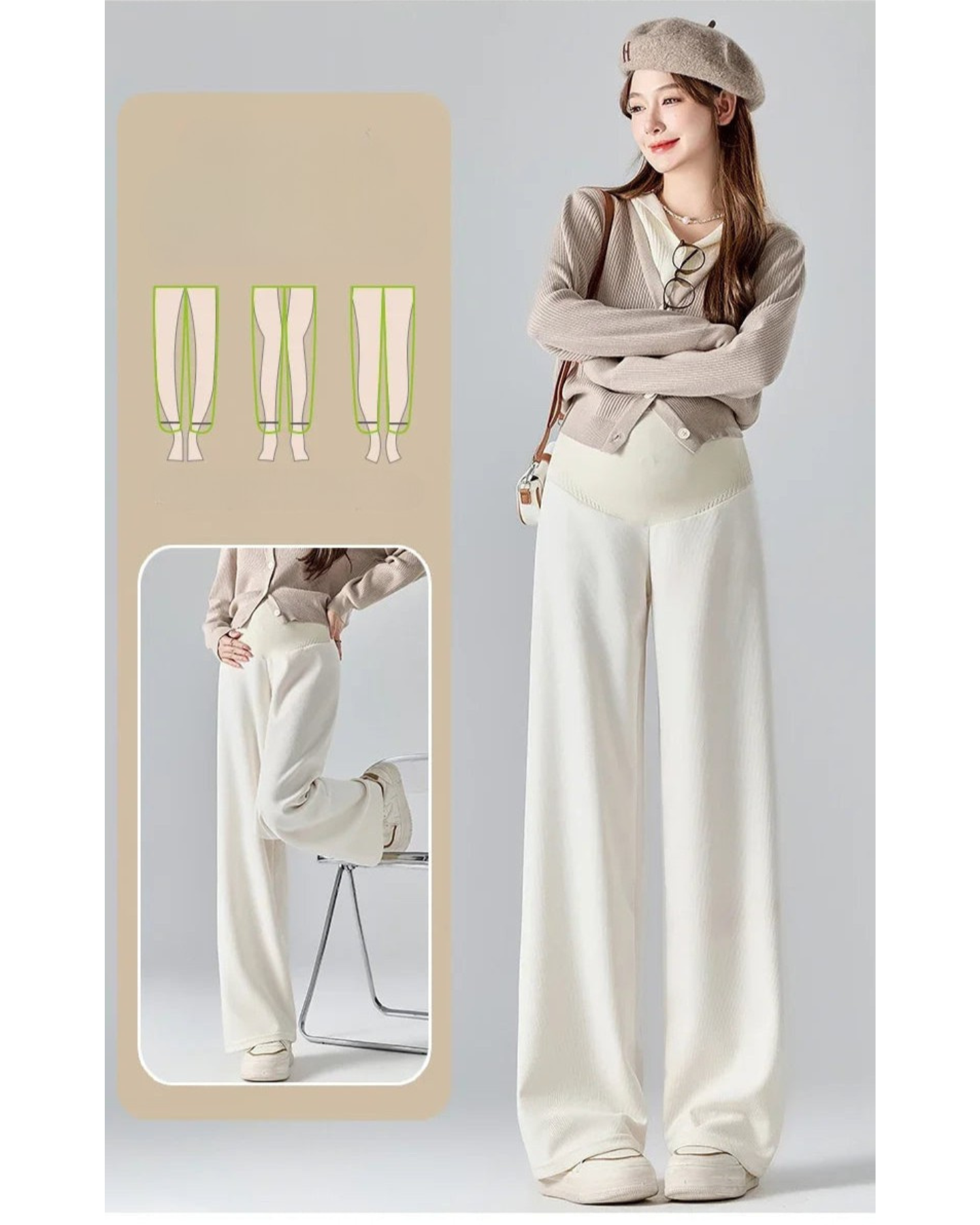 Autumn Maternity Cotton Pants