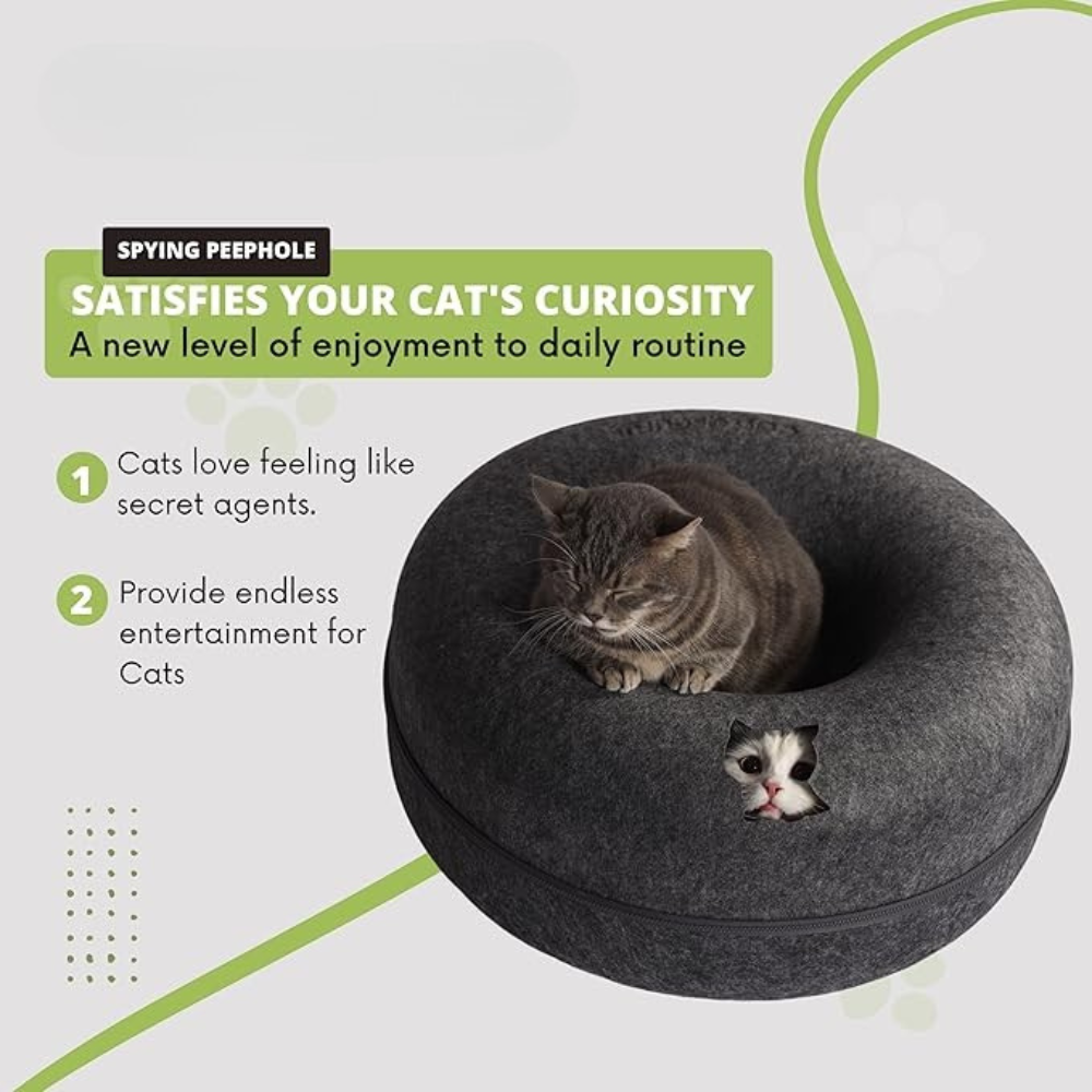 DonutDuo™ 2-in-1 Cat Bed & Tunnel