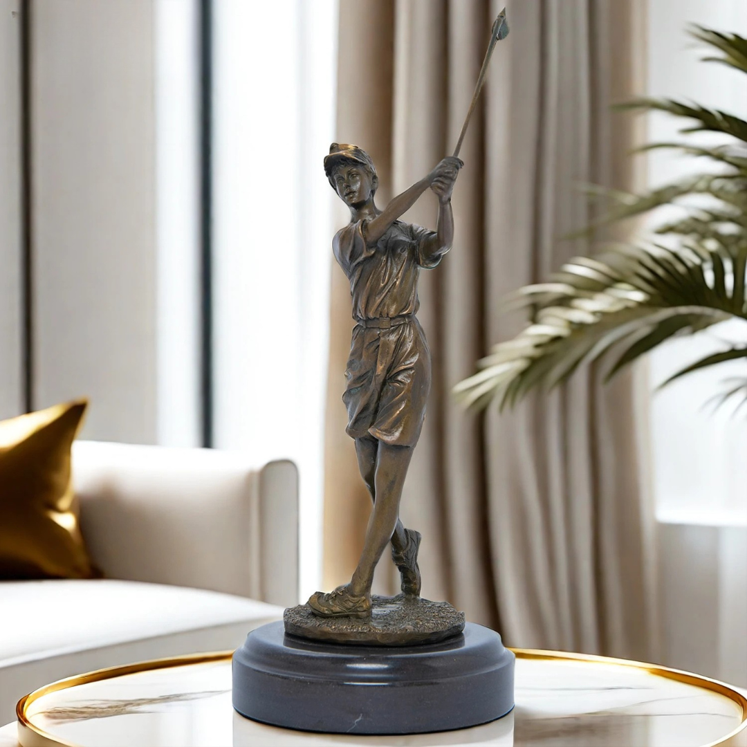 Legacy™ Bronze Woman Golfer Sculpture