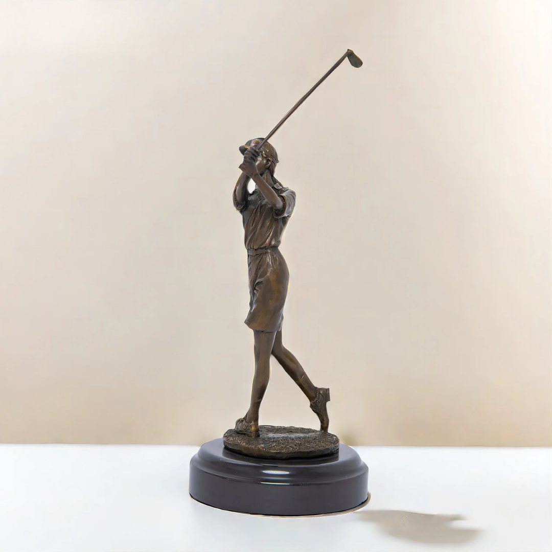 Legacy™ Bronze Woman Golfer Sculpture