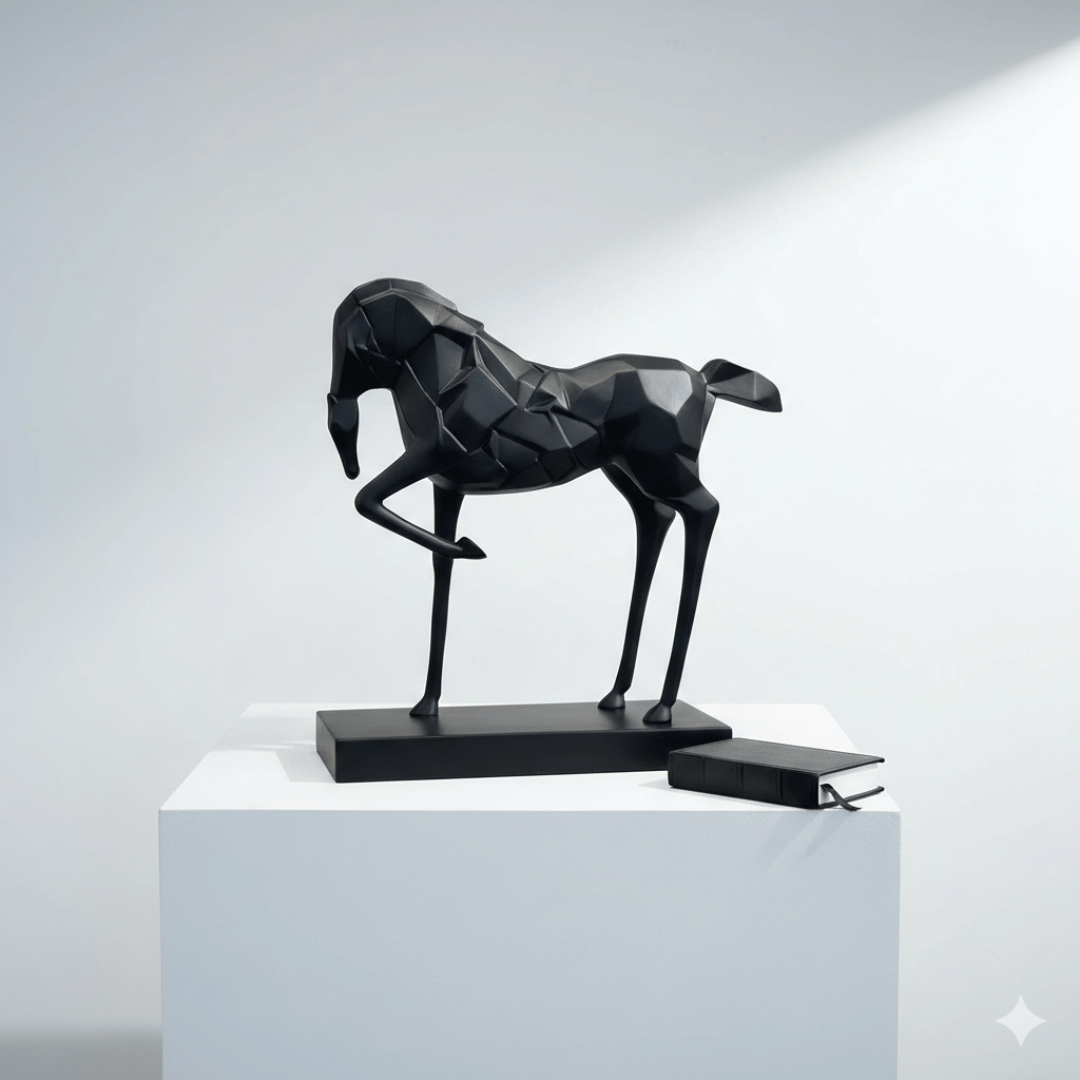 Faceted Horse Sculpture