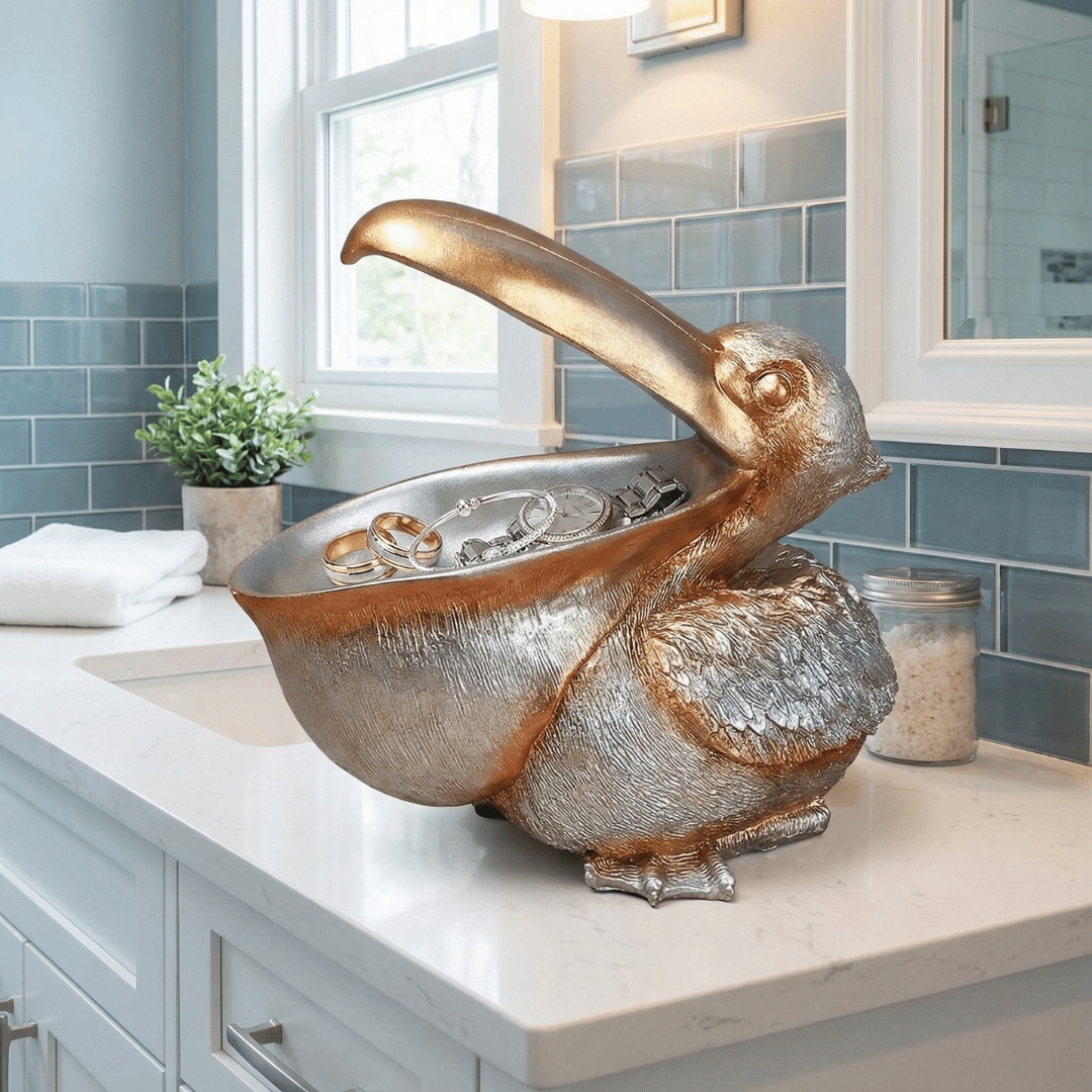 COASTAL KEEPER | Pelican Storage Sculpture