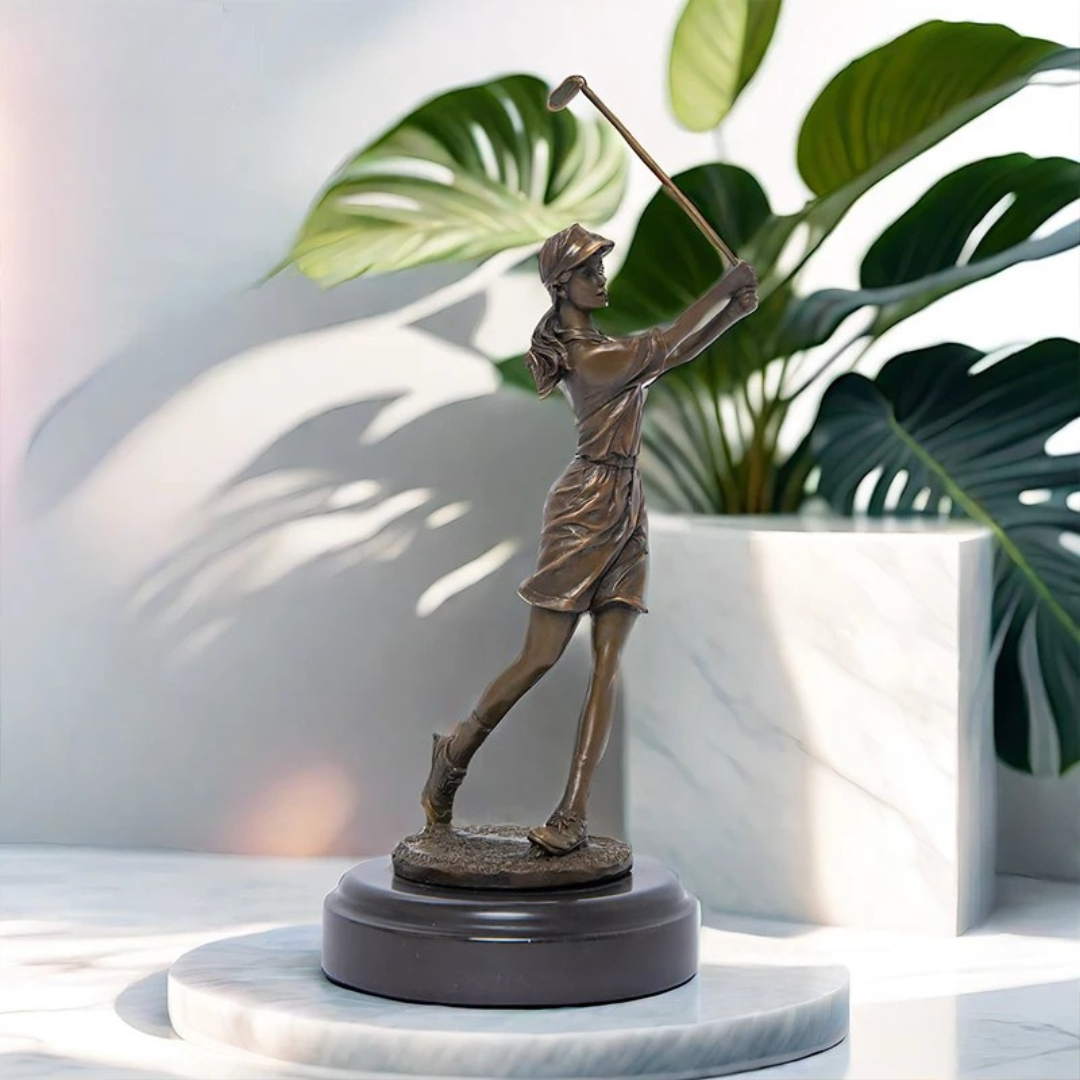 Legacy™ Bronze Woman Golfer Sculpture