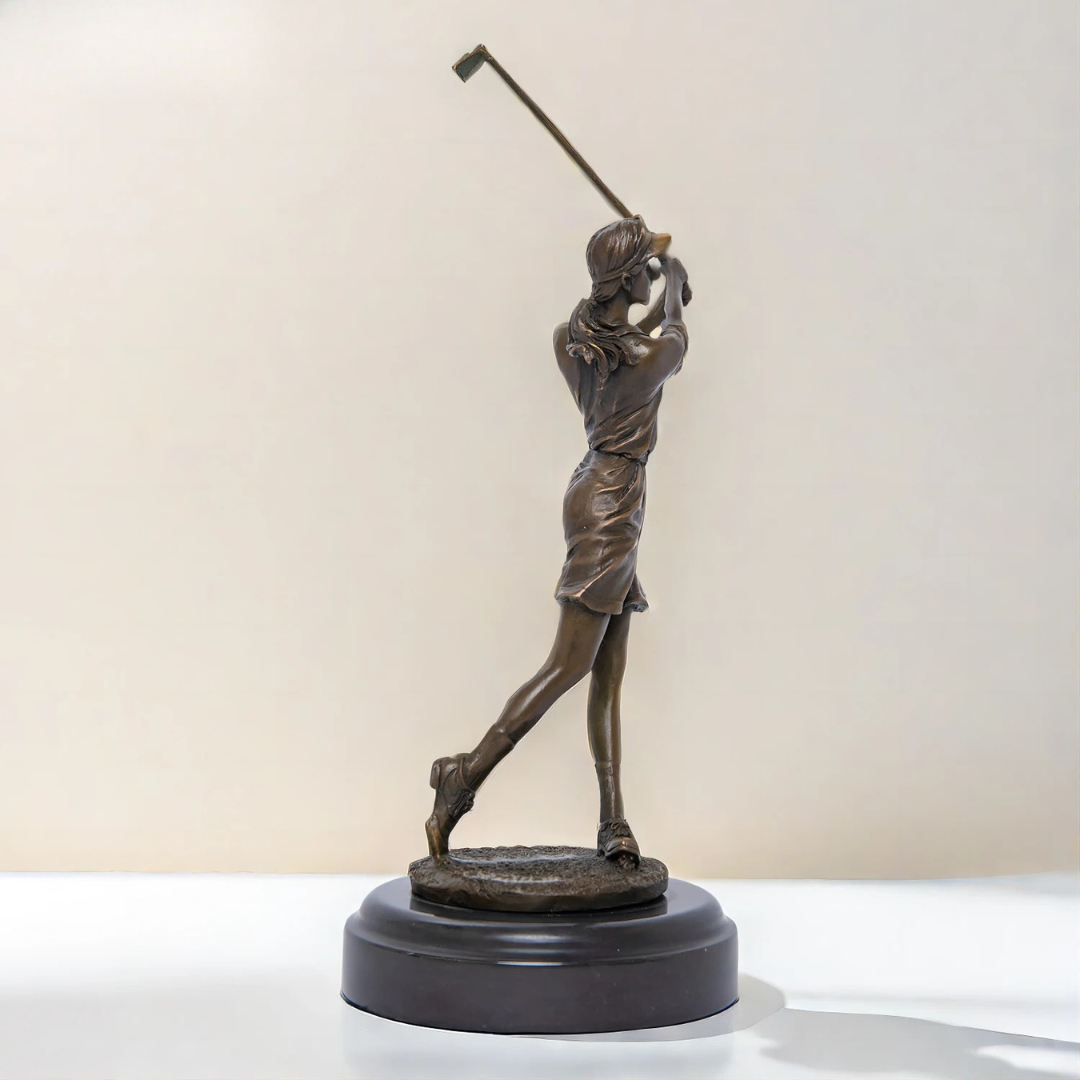 Legacy™ Bronze Woman Golfer Sculpture