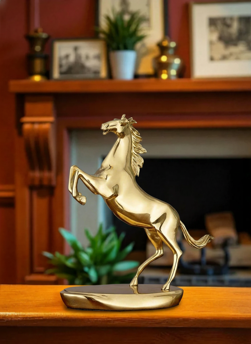 Equestrian Elegance - Copper Horse Sculpture