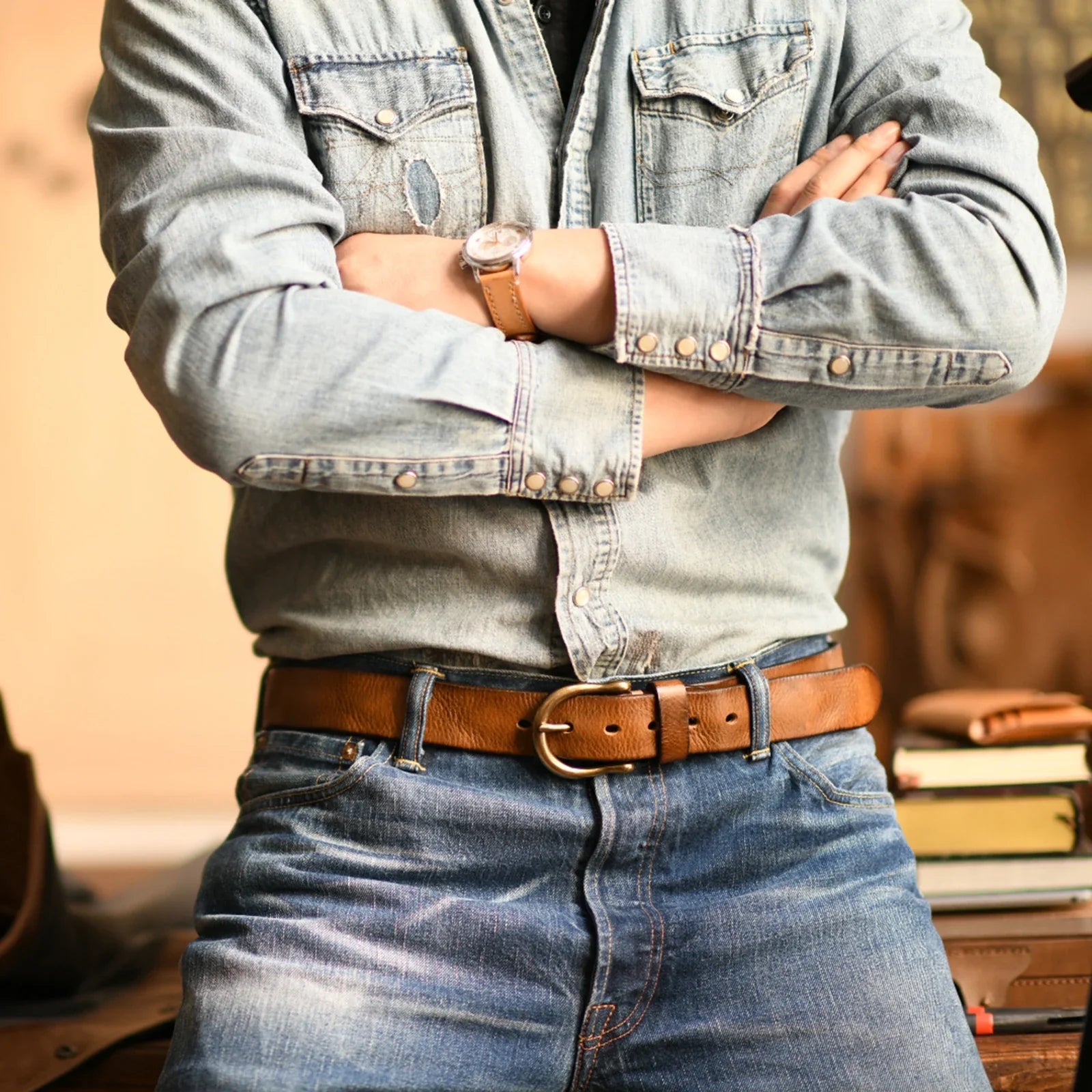 Moseles Heritage Retro Horseshoe Belt