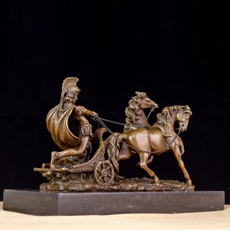 THE CHARIOT | Roman Warrior Bronze Sculpture