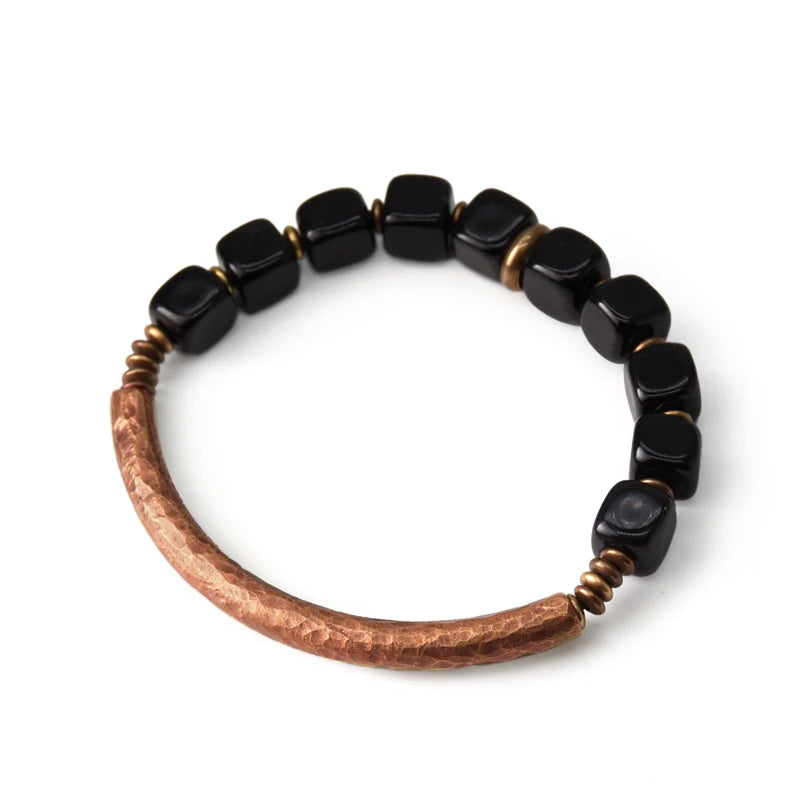 Handcrafted Black Obsidian Bracelet