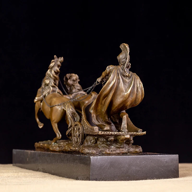 THE CHARIOT | Roman Warrior Bronze Sculpture