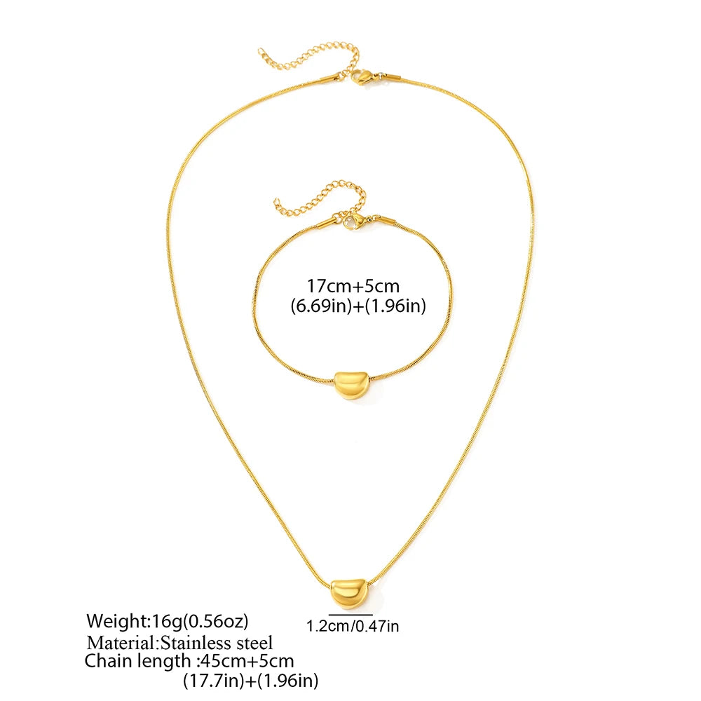 Luméa™ Duo – Set da Braccialet e Collana Minimalista