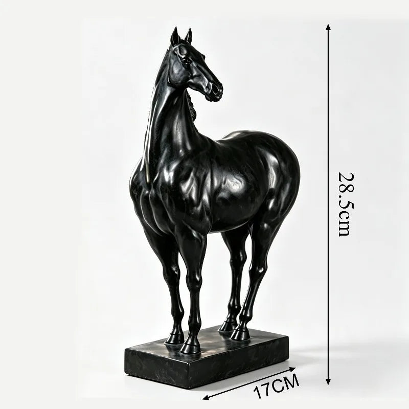 Retro Resin Horse Figurine