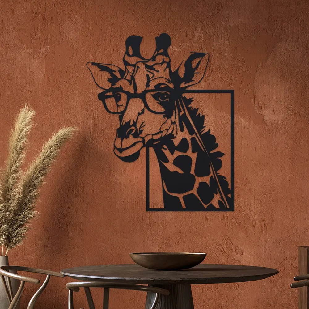 GiraffeGlam™ Minimalist Metal Wall Art