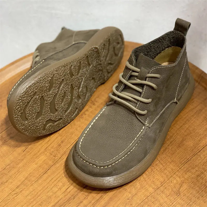 Vellaro™ Luxe Wide-Toe Leather Boots