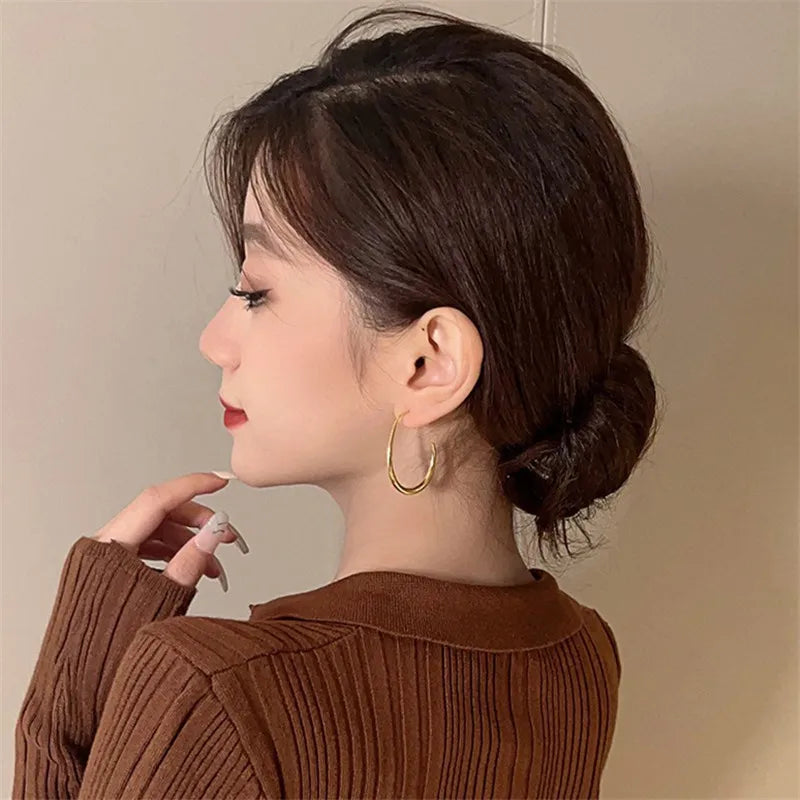 Lumière™ 925 Sterling Silver Oval Hoops