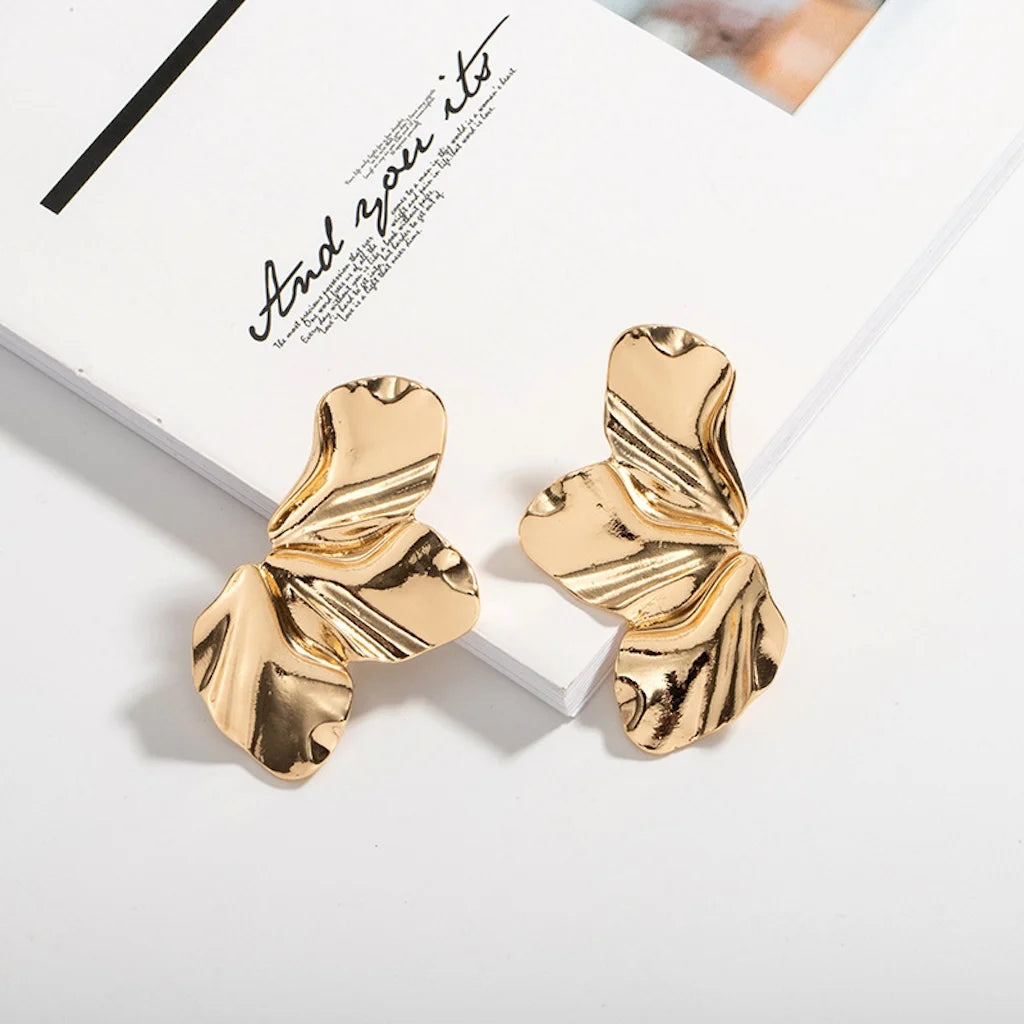 Etherea™ Leaf Whisper Stud Earrings