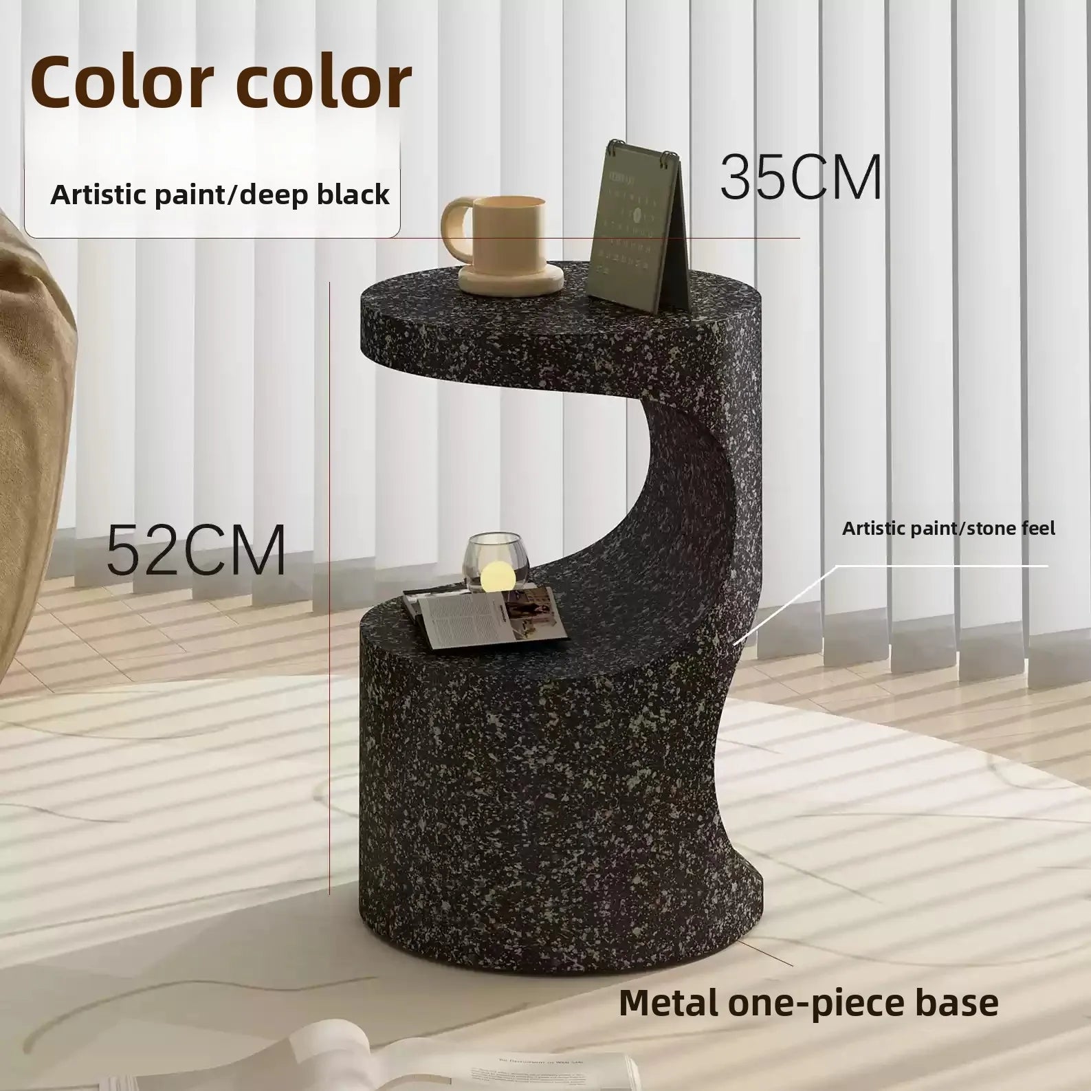 Zen Curve™ Terrazzo Side Table