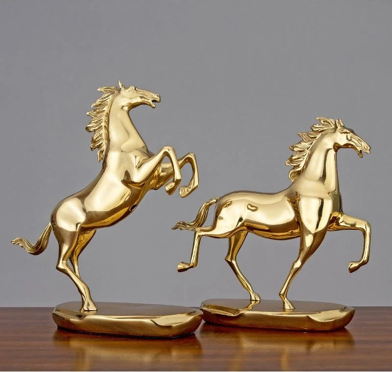 Equestrian Elegance - Copper Horse Sculpture