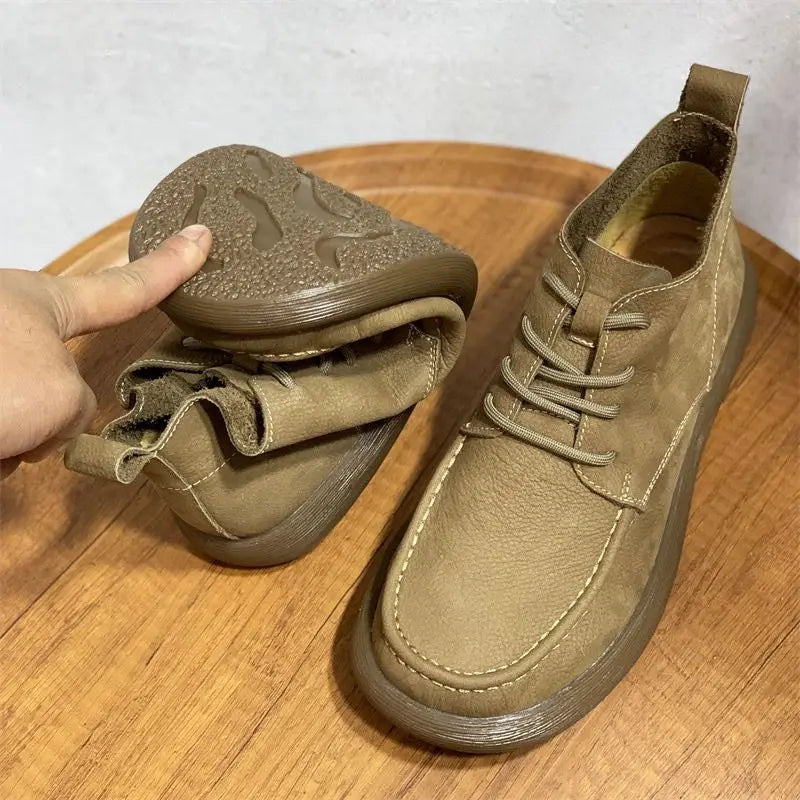 Vellaro™ Luxe Wide-Toe Leather Boots