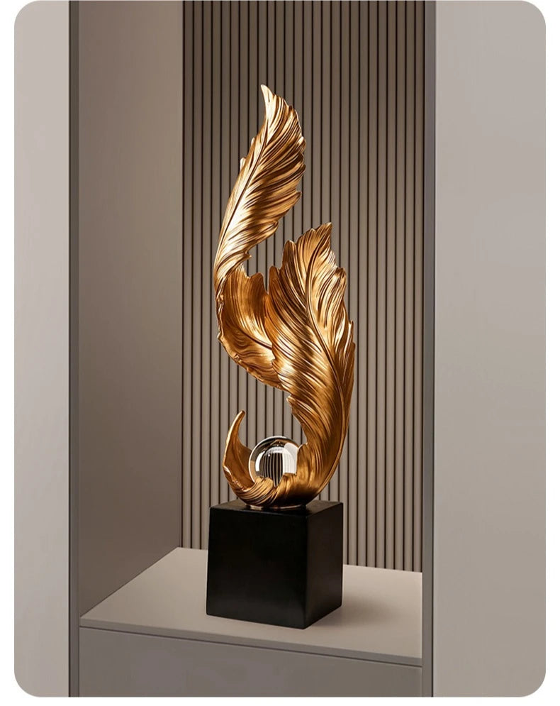 Ethereal™ Flowing Feather Sculpture