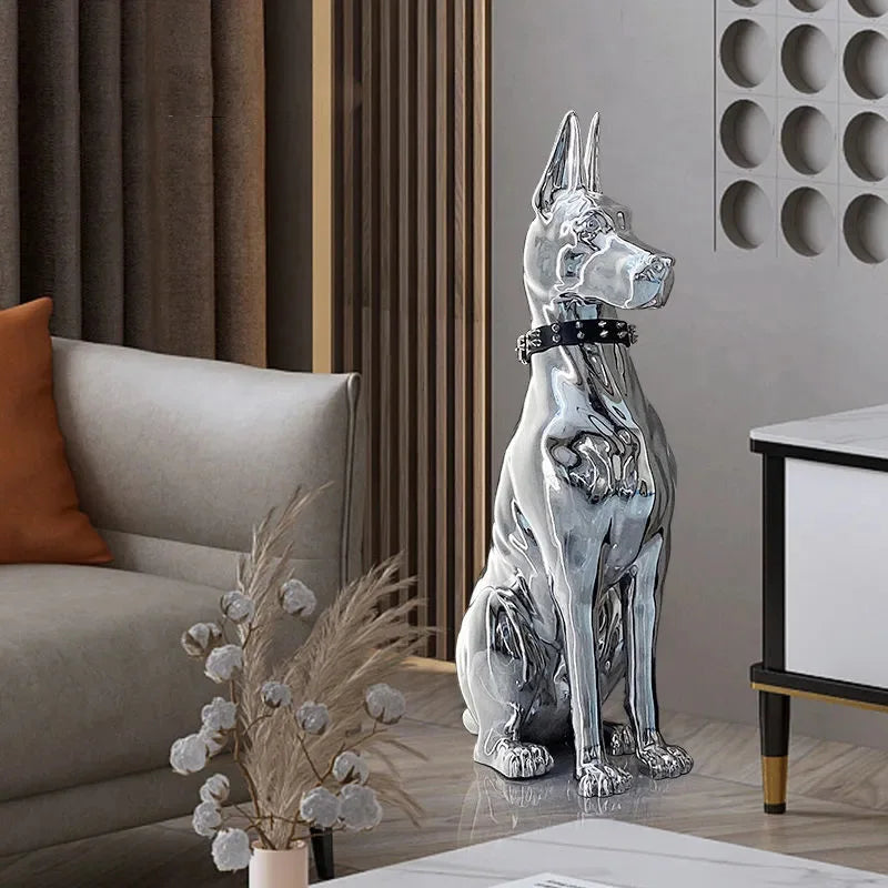 SENTINEL GUARD | Floor Sculpture with Studded Collar