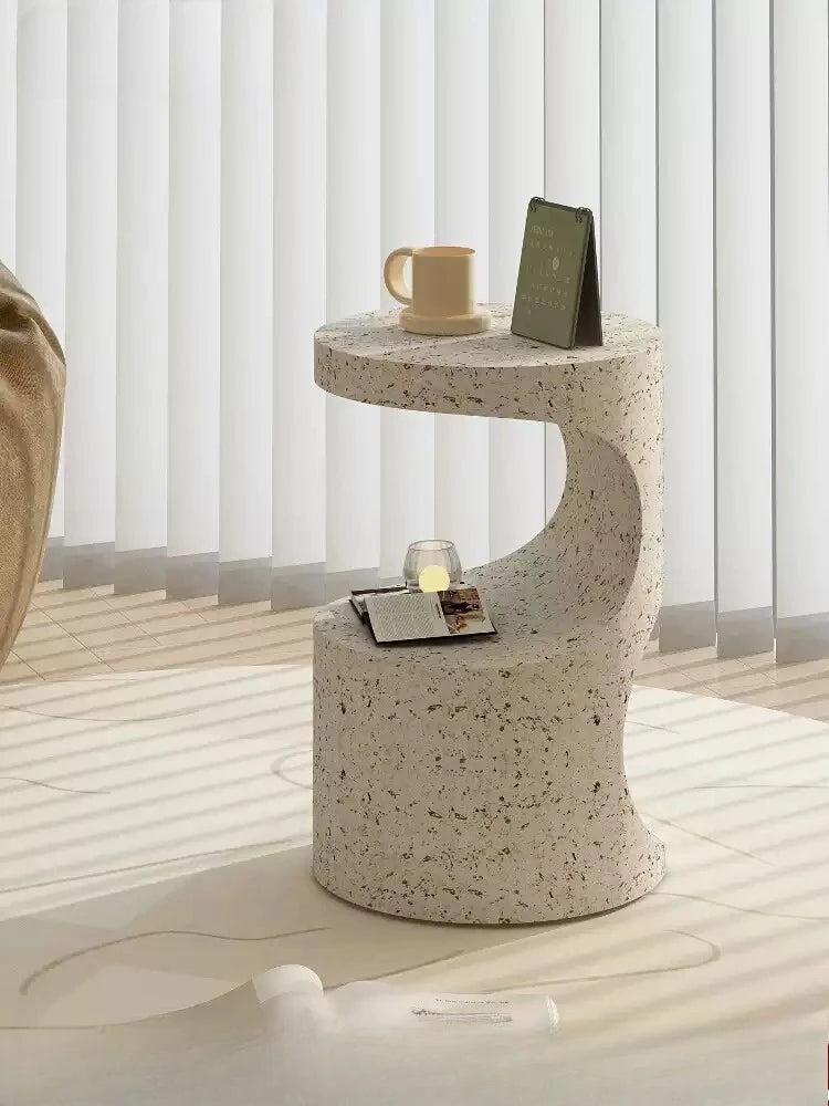 Zen Curve™ Terrazzo Side Table