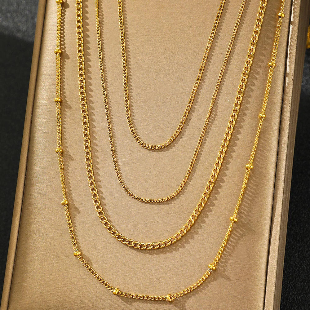 CelesteLuxe™ – Collana a catena con dichiarazione a più strati
