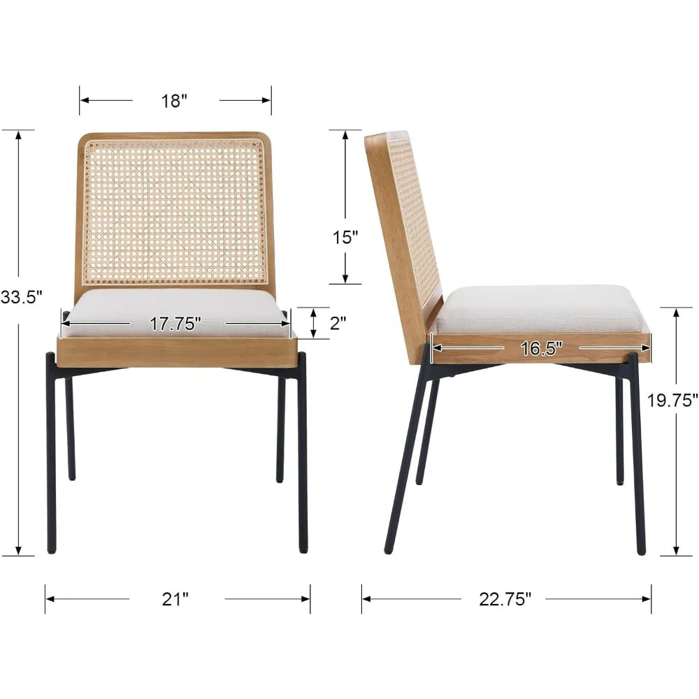 CoastalWeave™ Mid-Century Dining Chairs