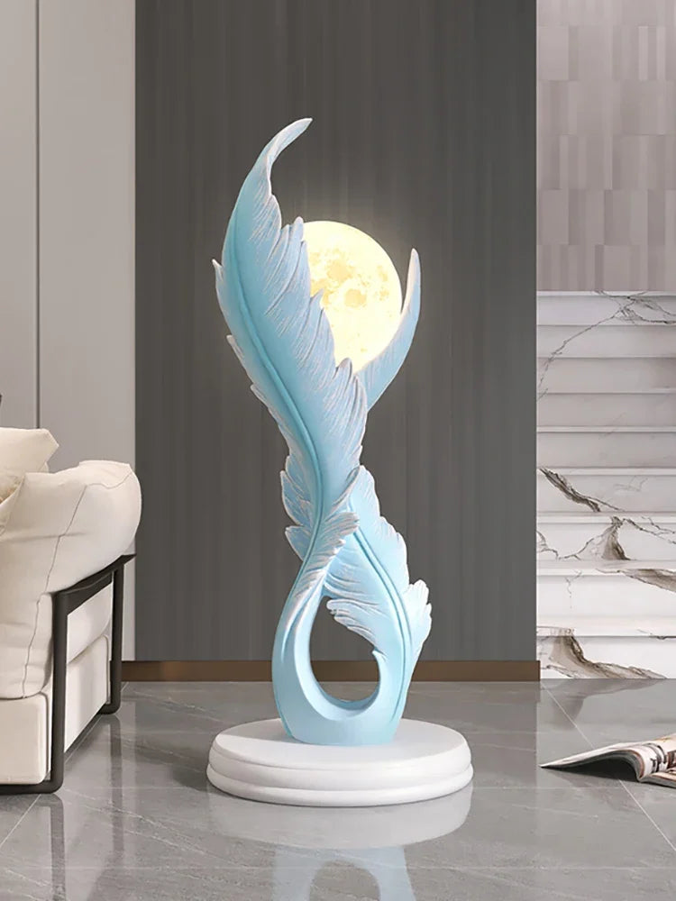 Luminous Ascent Feather Sculpture