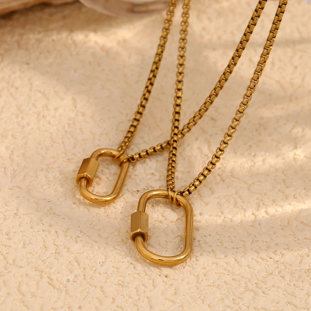 EmmaRoyal™ Schnallen-Anhänger-Halskette