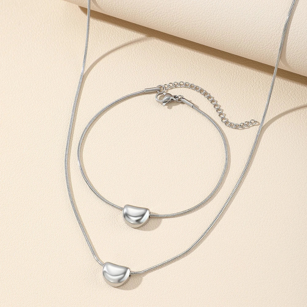 Luméa™ Duo – Set da Braccialet e Collana Minimalista