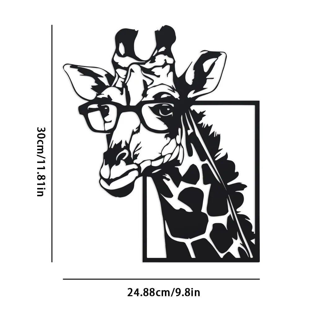 GiraffeGlam™ Minimalist Metal Wall Art