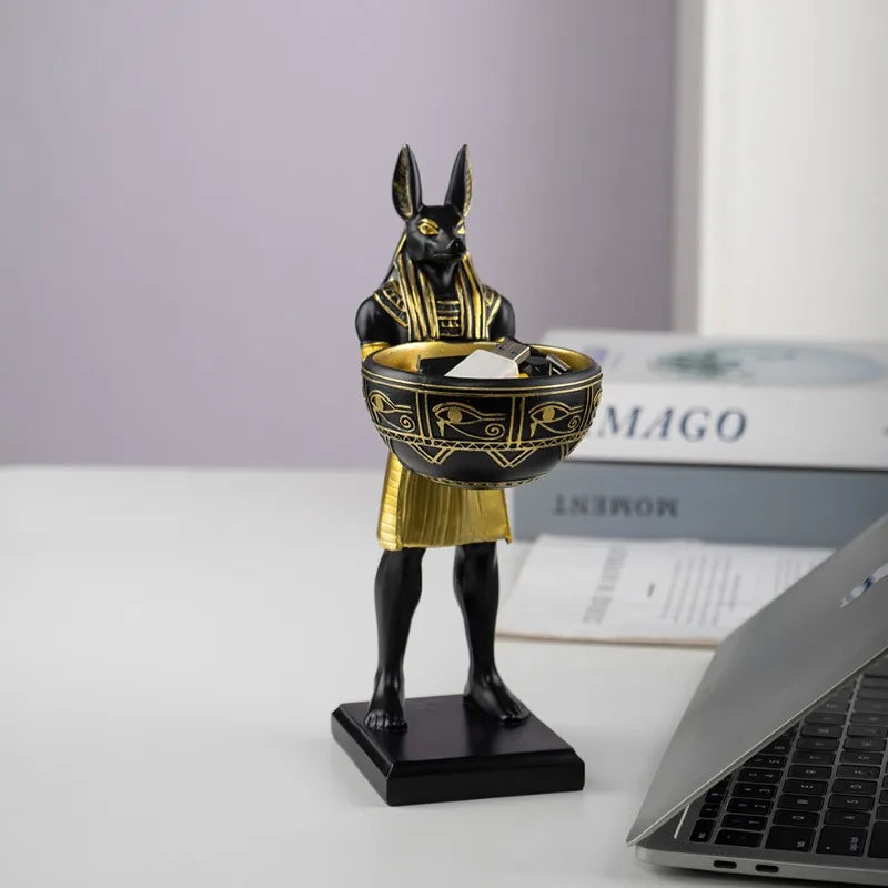 Anubis Egyptian Guardian Storage Statue