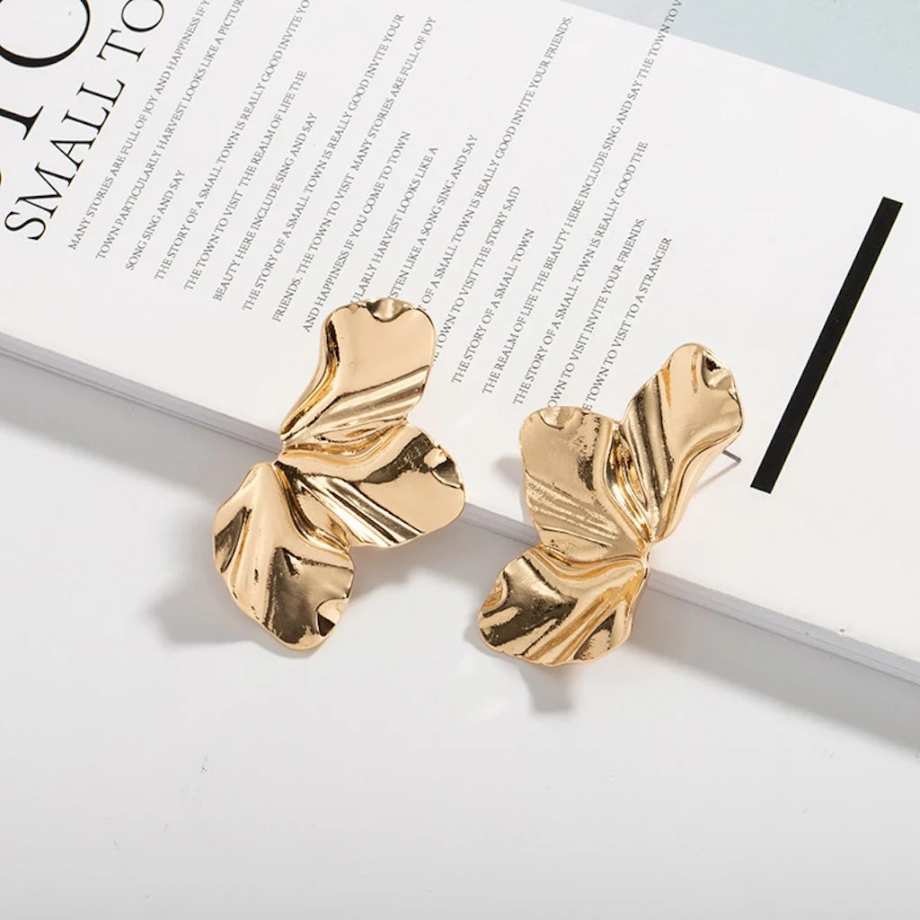 Etherea™ Leaf Whisper Stud Earrings