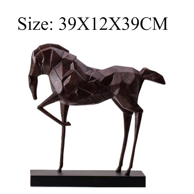 Faceted Horse Sculpture