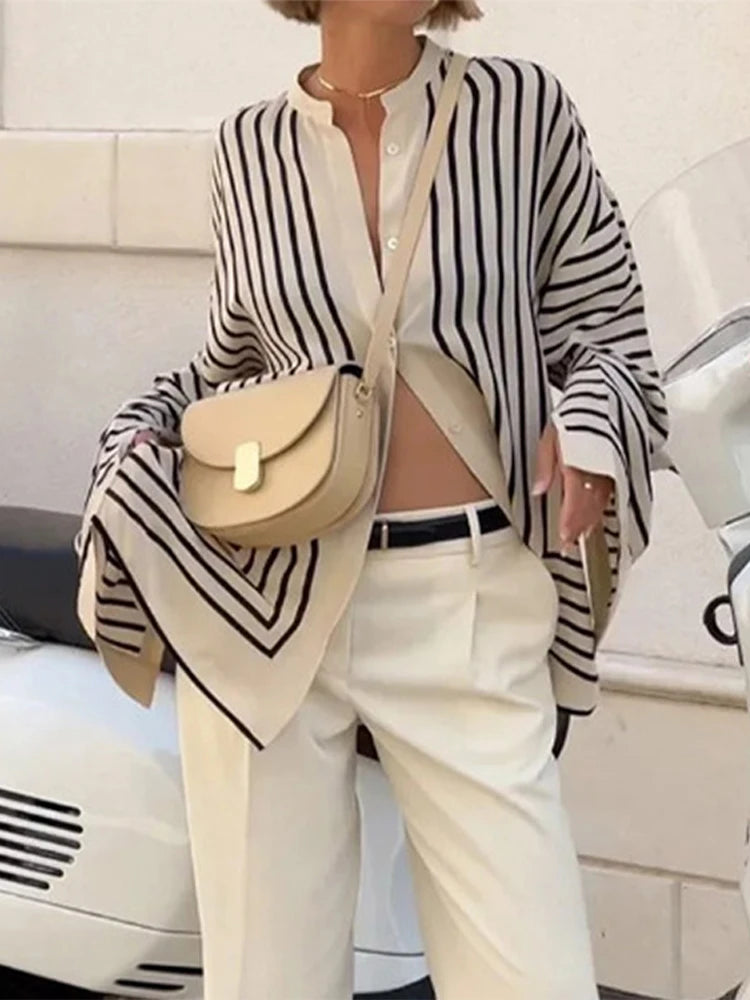 Riviera Stripe Relaxed Blouse